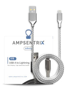 Non-MFI Lightning to USB Type A Cable (Infinity) (Black)