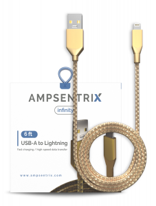Non-MFI Lightning to USB Type A Cable (Infinity) (Black)