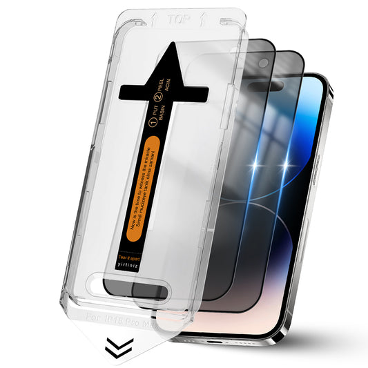 URBANGRIP [2 Pack] Tempered Glass Privacy Screen Protector for iPhone [Bubble Free Install with Auto Dust Removal] [Case Friendly] [Anti Spy]