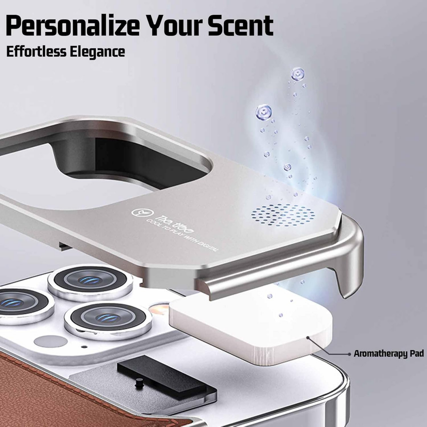 URBANGRIP Metal Case Leather Back [Aviation Aluminum Alloy] Ultra-Thin Frameless Slim Lightweight Heat Dissipation Cooling Camera Cover Protective Cases