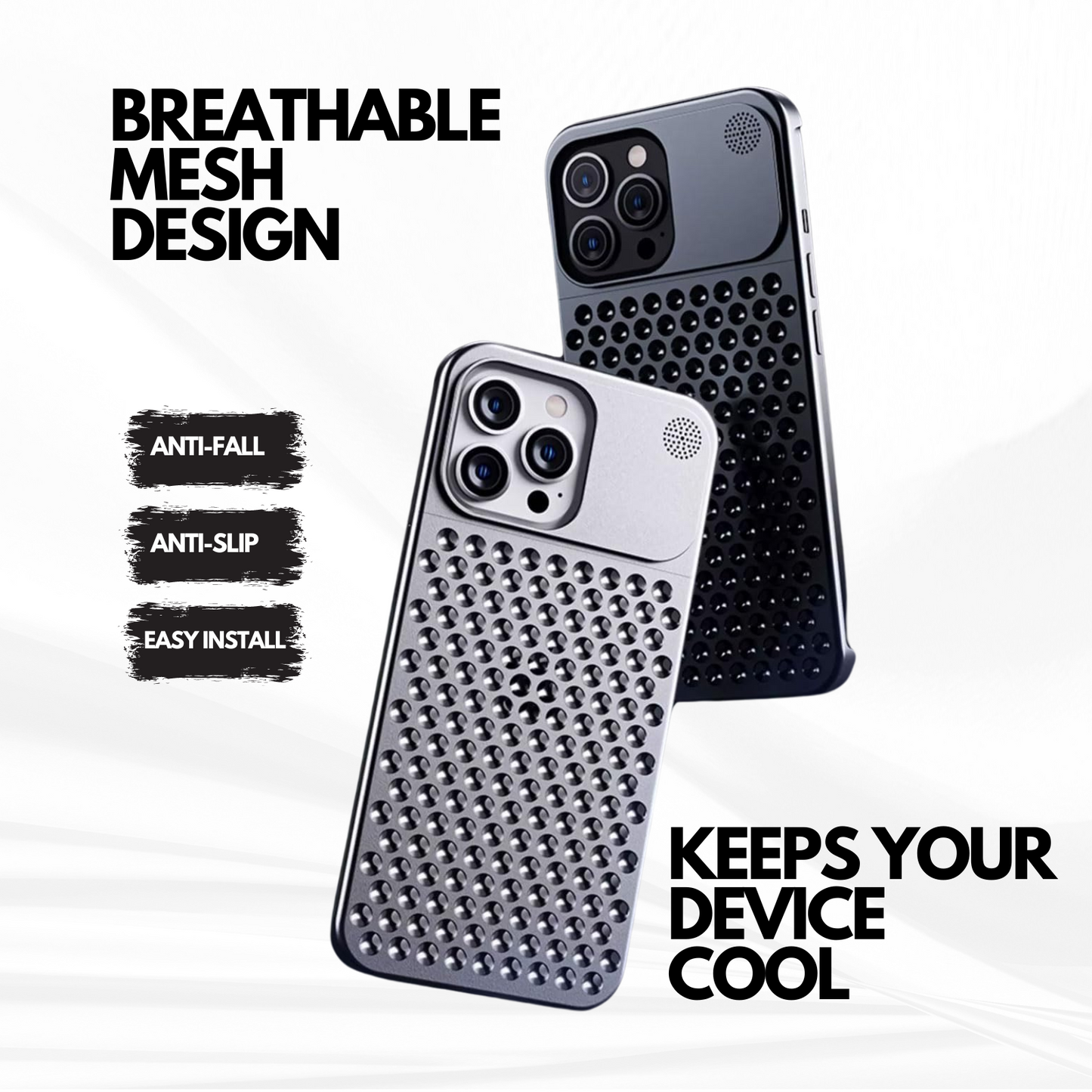 URBANGRIP Metal Case [Aviation Aluminum Alloy] Ultra-Thin Frameless Slim Lightweight Heat Dissipation Cooling Camera Cover Protective Cases