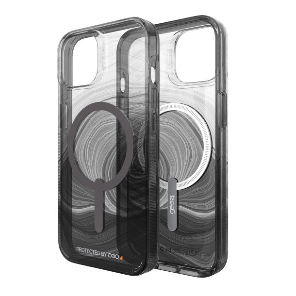 iPhone 14/13 Gear4 D3O Milan Snap Case - Black Swirl