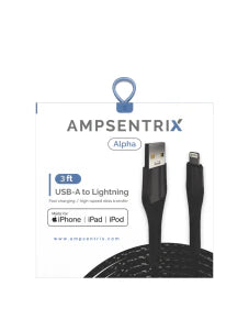 MFI Lightning to USB Type A Cable (Alpha) (Black)