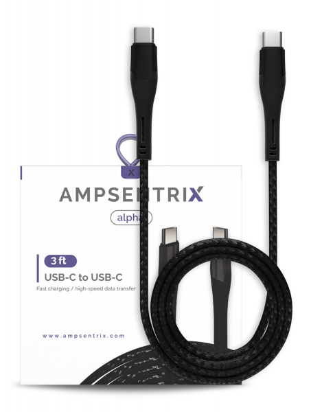 USB Type C to USB Type C Cable (Alpha) (Black)