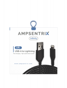 Non-MFI Lightning to USB Type A Cable (Infinity) (Black)