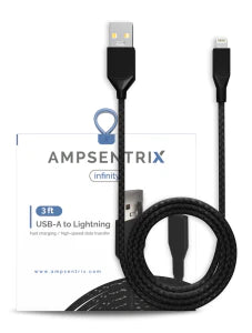 Non-MFI Lightning to USB Type A Cable (Infinity) (Black)