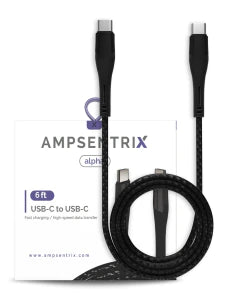 USB Type C to USB Type C Cable (Alpha) (Black)