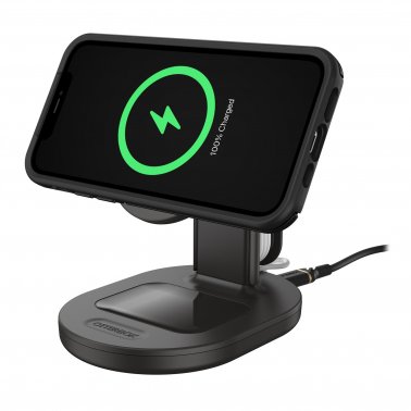 Otterbox 15W 3-in-1 Wireless Charging Station for MagSafe - Black (Radiant Night)