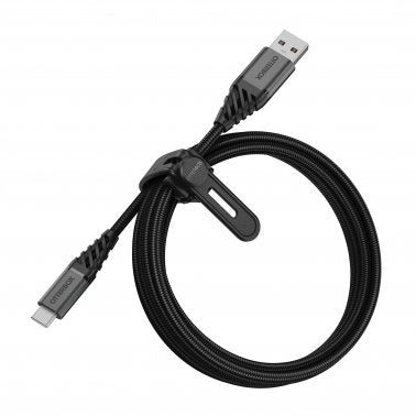 OtterBox (200cm) USB-A to USB-C Braided Charge and Sync Cable - Black