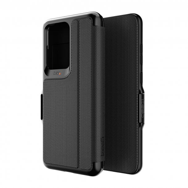 Samsung Galaxy S20 Ultra Gear4 D3O Black Oxford Eco Folio Case