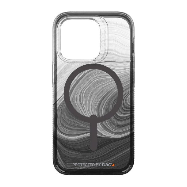 iPhone 14 Pro Gear4 D3O Milan Snap Case - Black Swirl