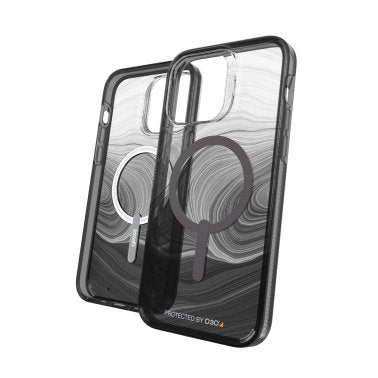iPhone 14 Pro Max Gear4 D3O Milan Snap Case - Black Swirl